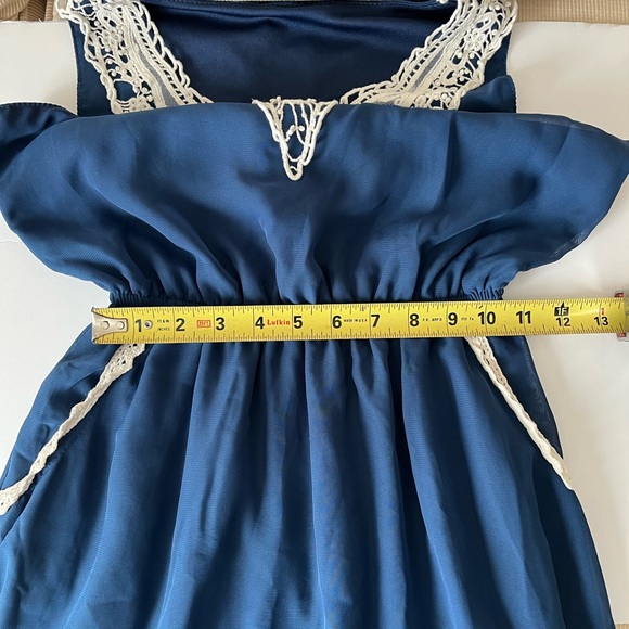 Blue Vintage Bohemian Dress - Picture 10 of 14